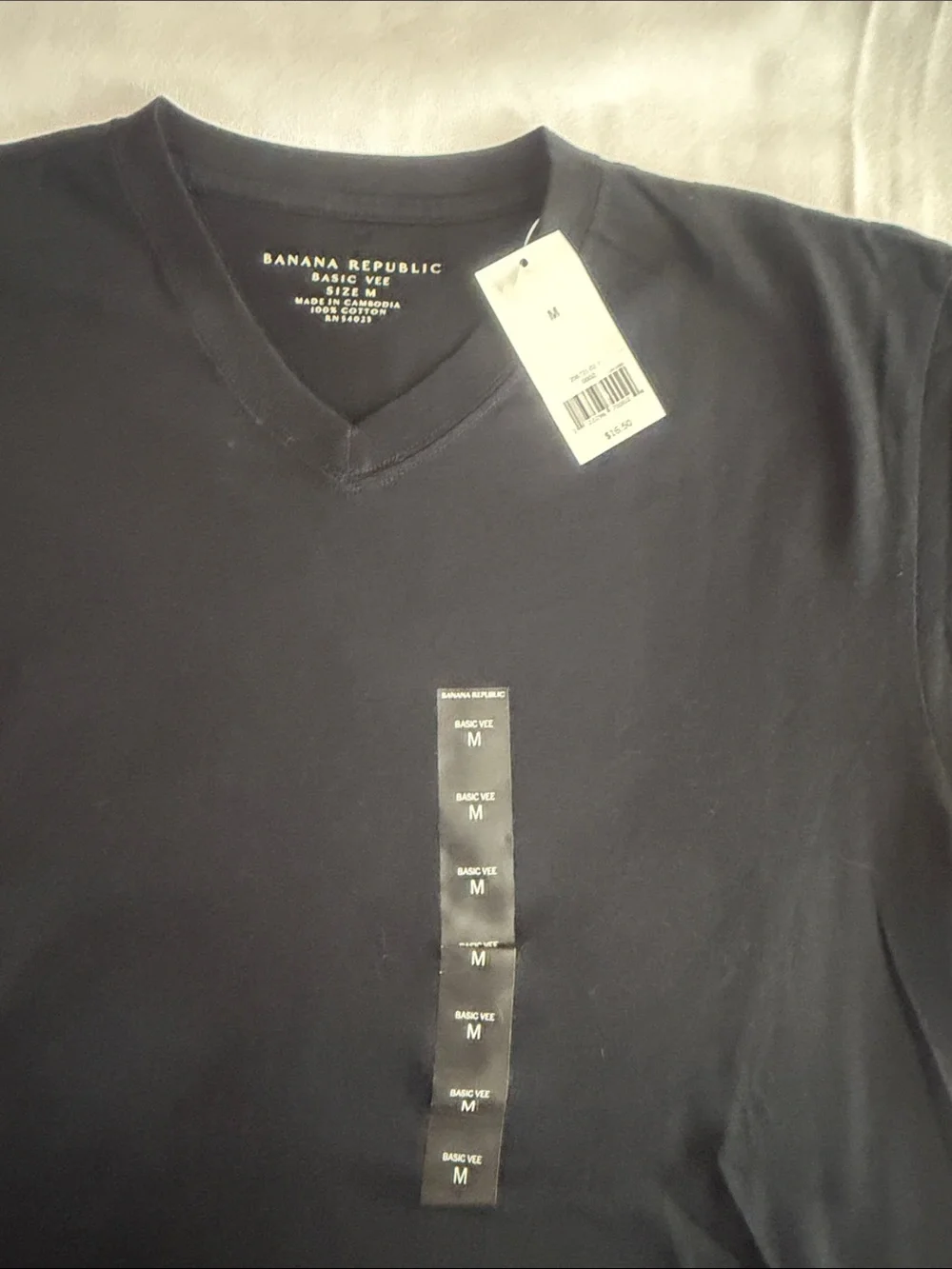 Banana Republic Men’s Black V-Neck Tee